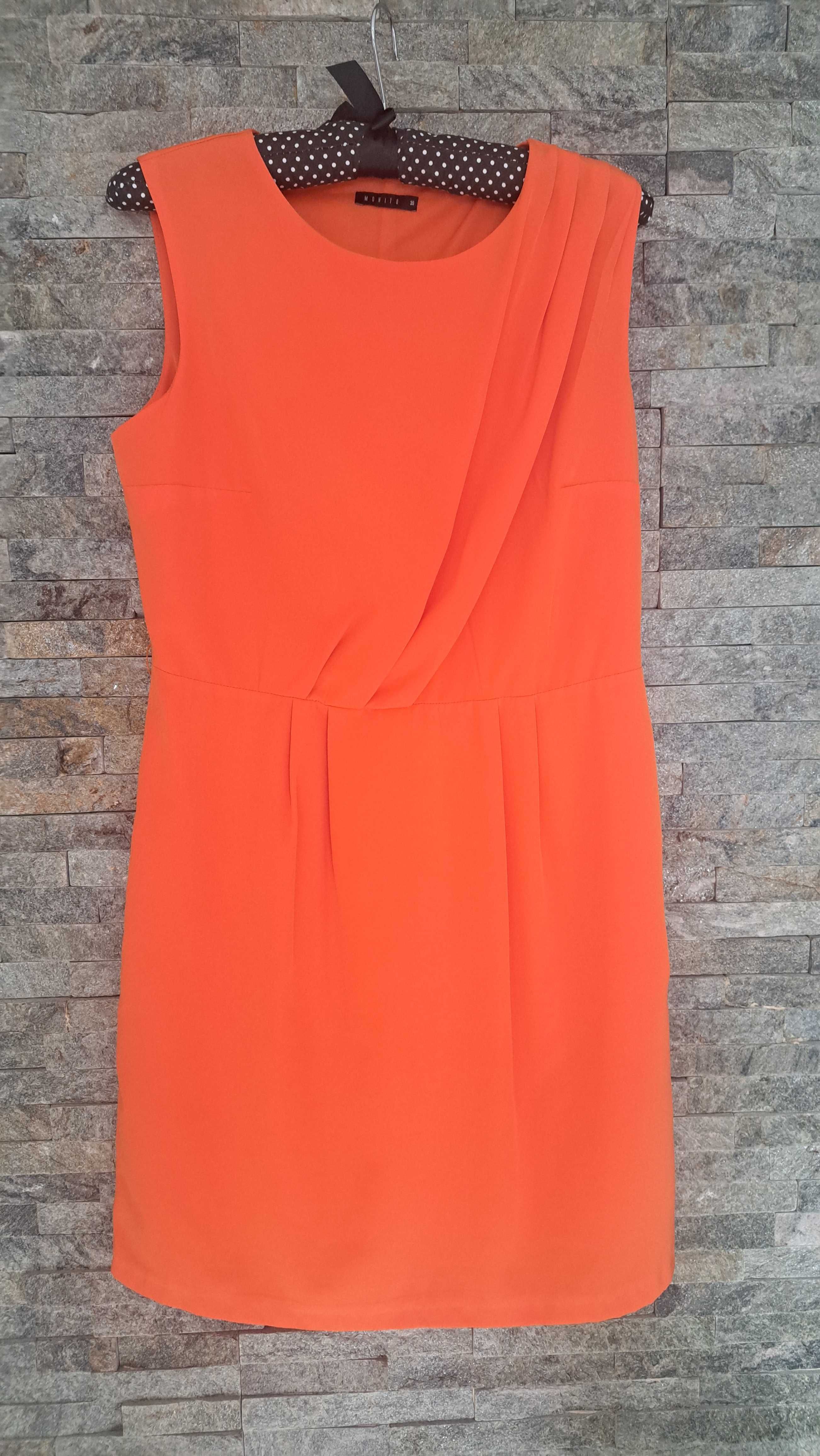Pomarańczowa sukienka mohito s 36