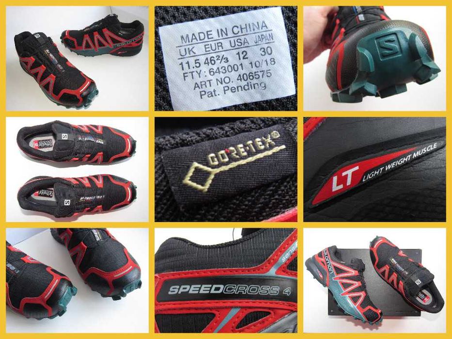 Кроссовки мембранные, трейловые Salomon Speedcross 4 GTX р 45 (29.5см)