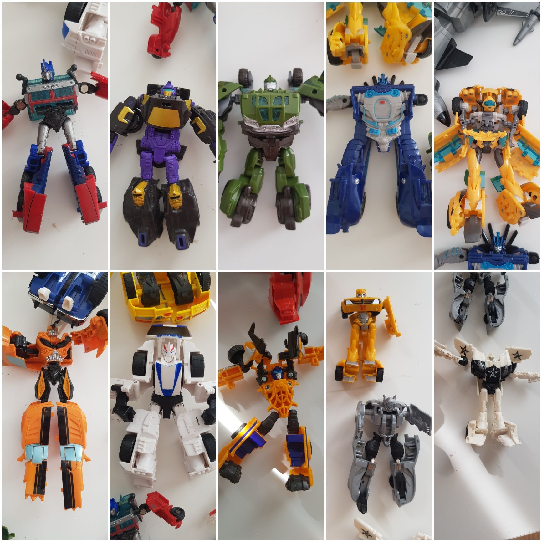 Transformers auta autoboty Bumblebee Optimus 16szt+4 oraz gratisy