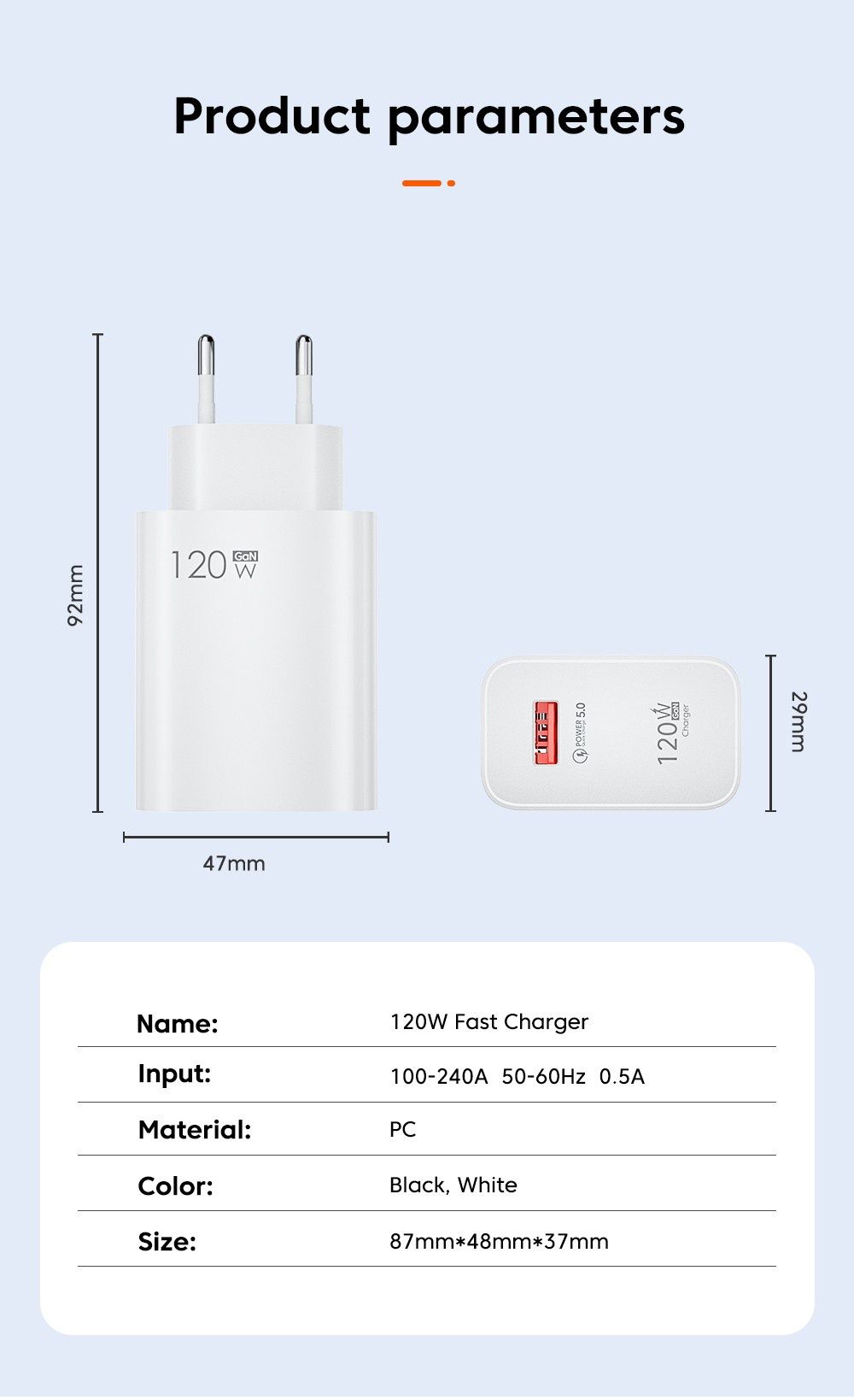 Быстрое зарядное устройство 120W EU с поддержкой Mi Turbo Charge