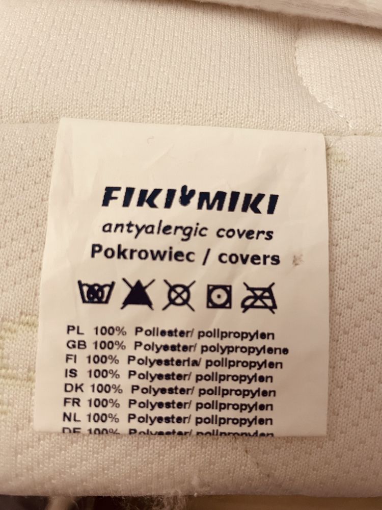 FIKI MIKI Materacyk do łóżeczka SENSITIVE Antyalergic 140x70 MS11