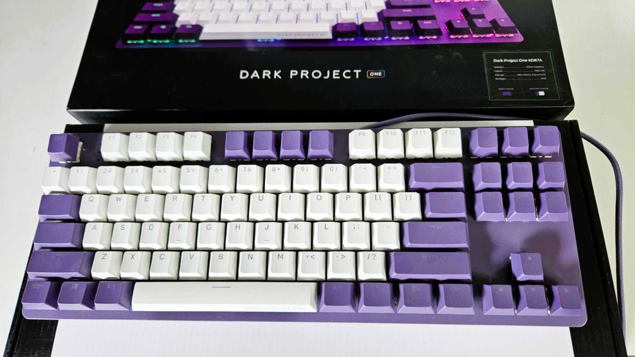 DARK PROJECT KD87A Fioletowo-biały - mechaniczna
