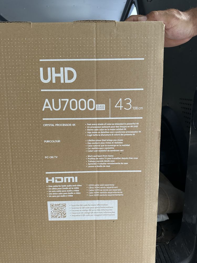 Televisao Samsung TV 43" AU7000 UHD 4K Smart TV