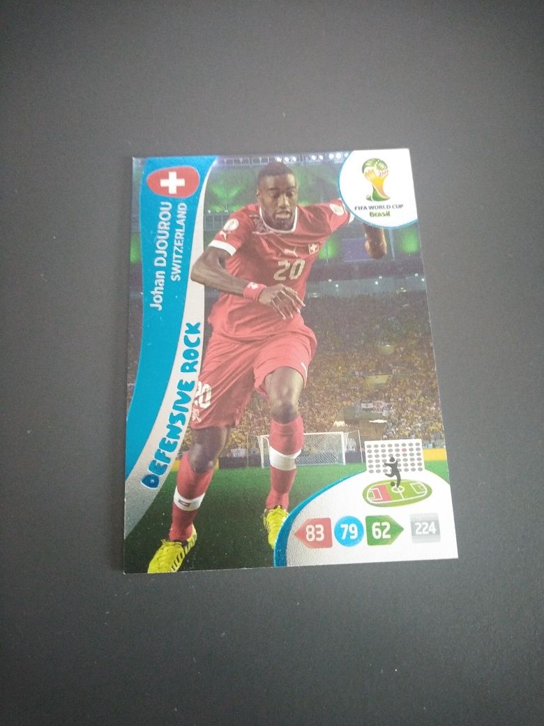 Karta piłkarska World Cup Brasil 2014 Defensive Rock Johan Djourou