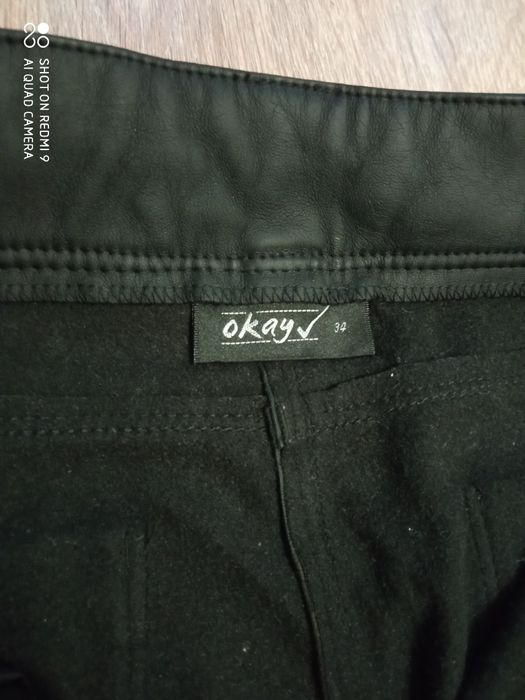 Spodnie skórzane damskie-34