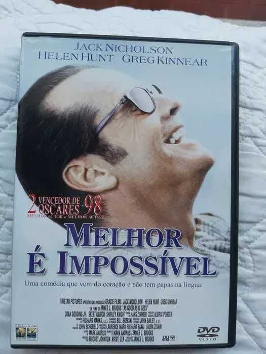 DVD "MELHOR É IMPOSSÍVEL" com Jack Nicholson (2º Óscar)
