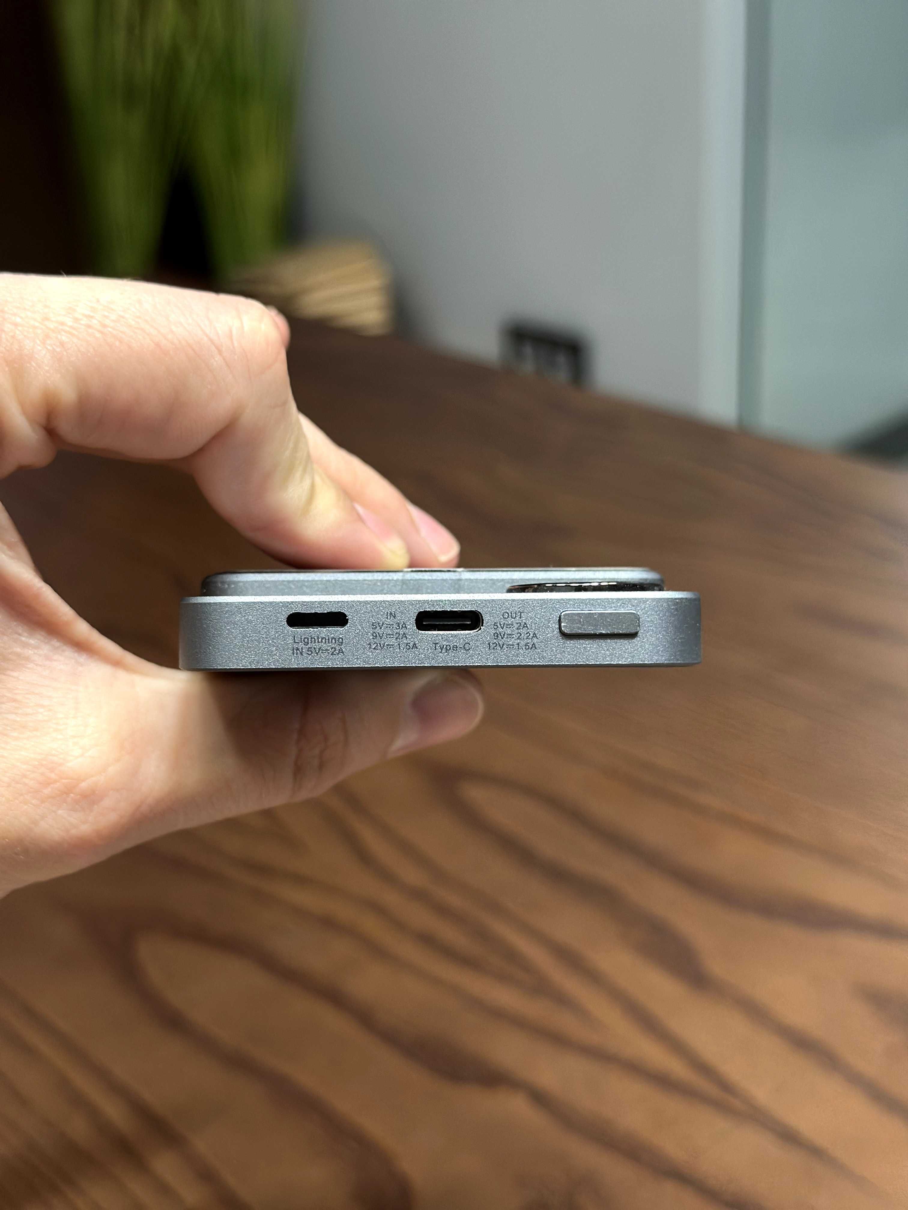 MagSafe павербанк 5000 mAh | Бездротова зарядка + USB-C 20W | iPhone