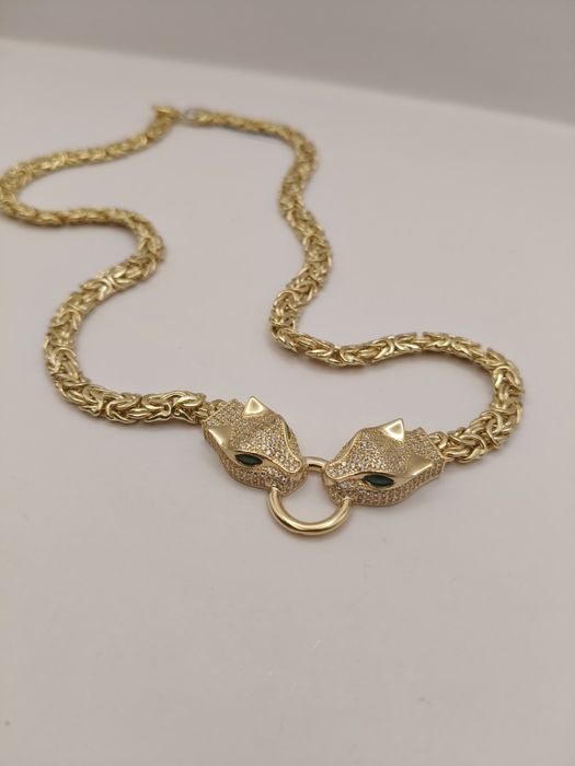 Złoty Łańcuszek Królewski z Partnerami Pr.585 Nowy14K