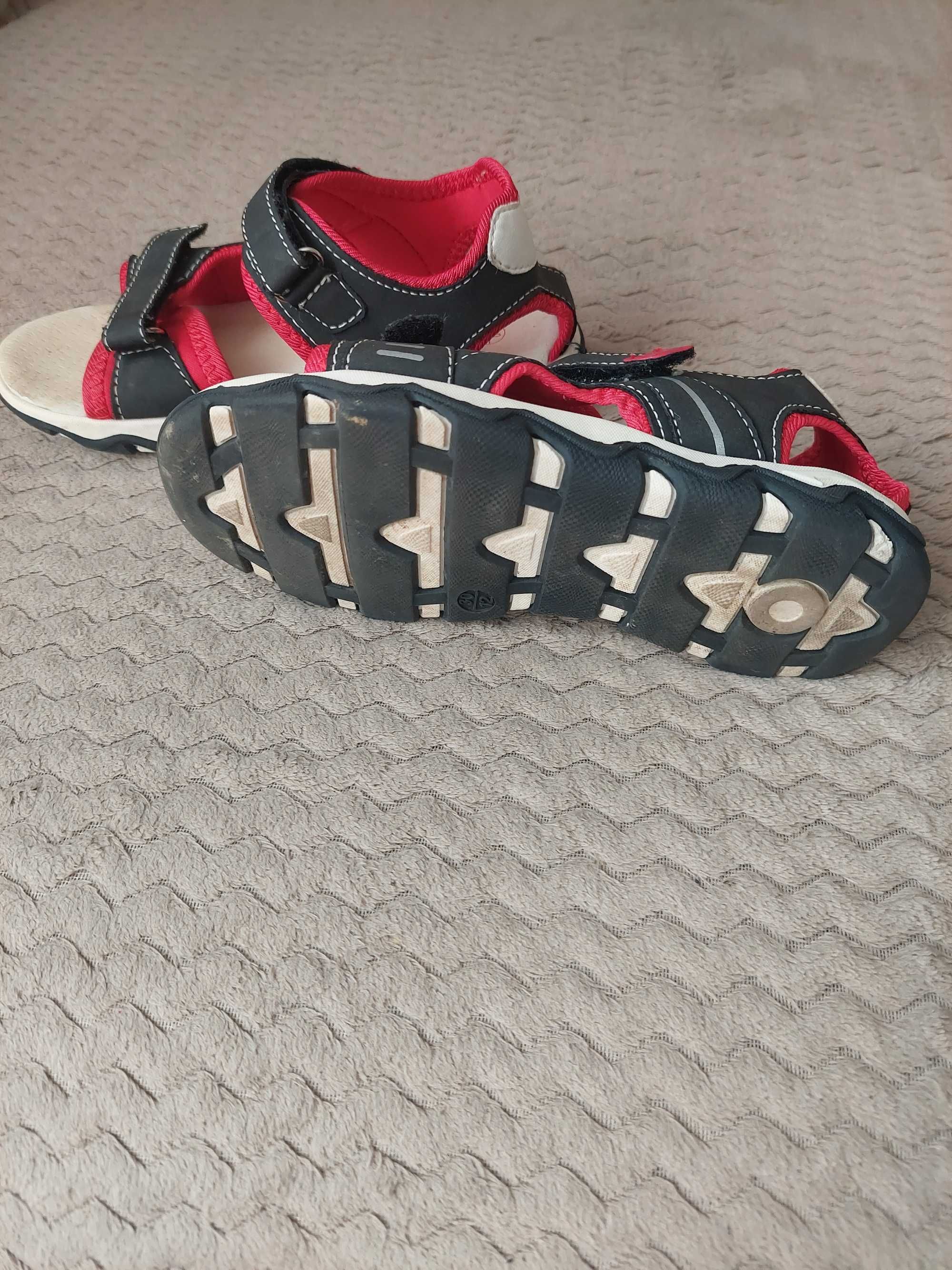 buty na lato na paskach sandały dla chłopca rozmiar 30