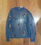 Top rede com bordados Zara