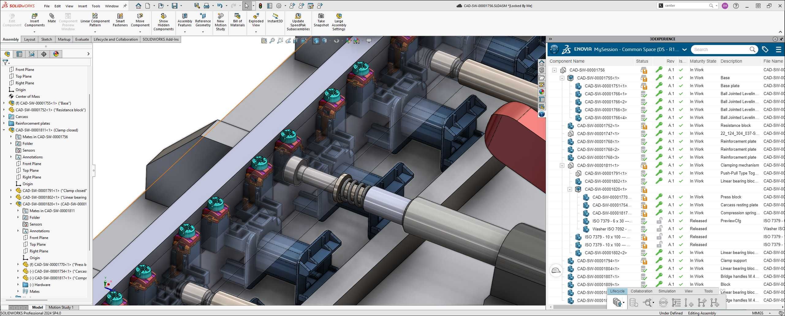 Projektowanie maszyny i urządzeń, modelowanie 3D, CAD, SolidWorks