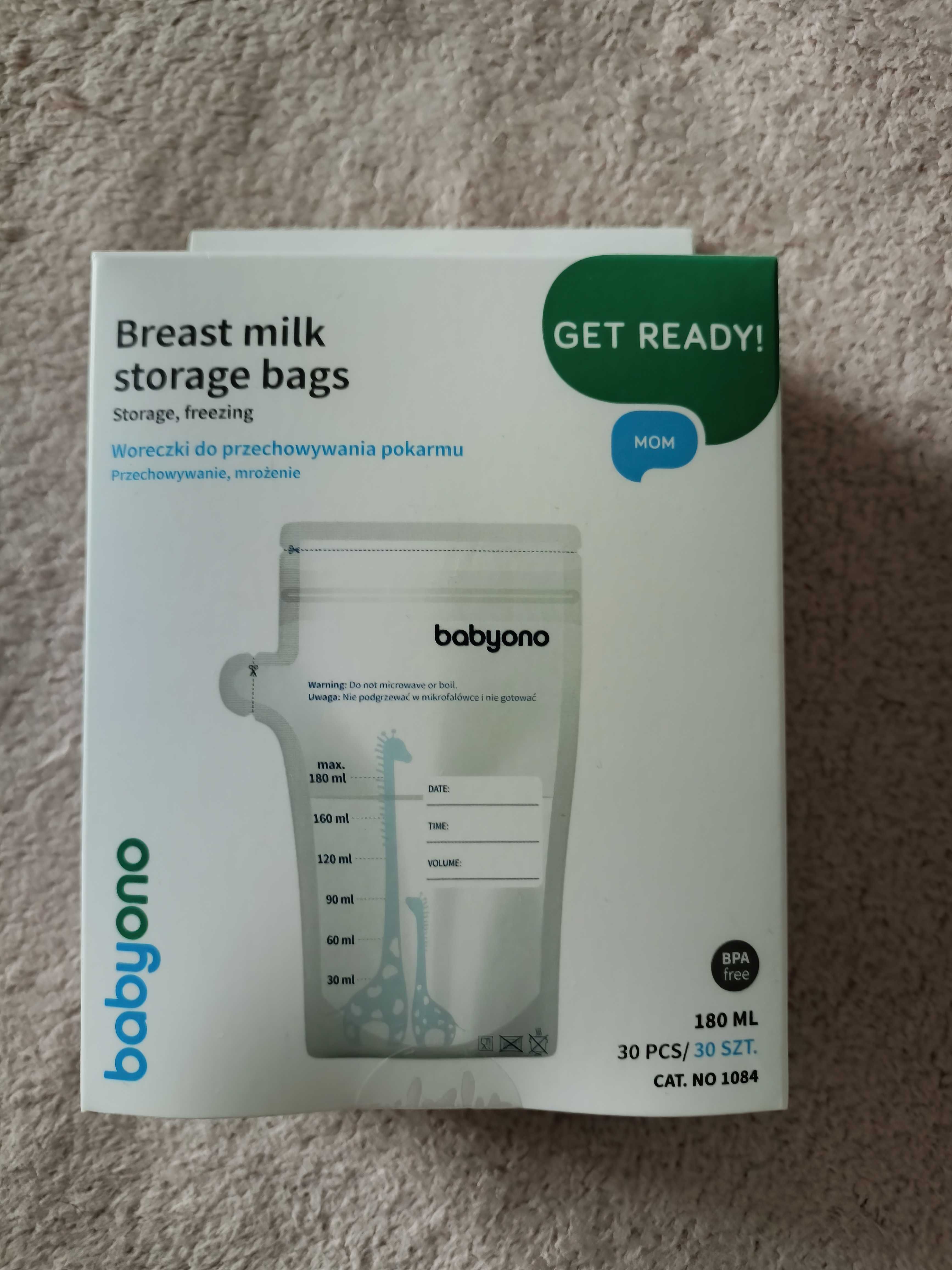 Пакети для молока babyono 30 шт. по 180 мл