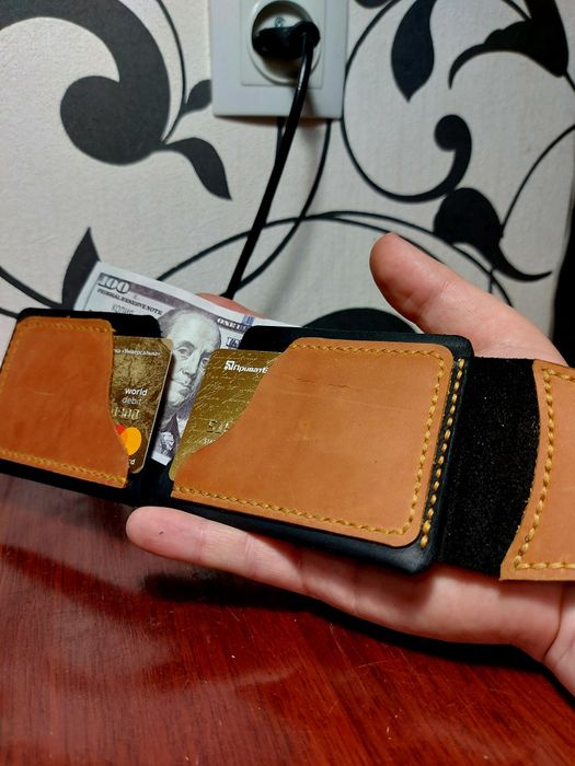 Мини портмоне кожа