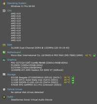 Mocny komputer do gier AMD + 2 monitory