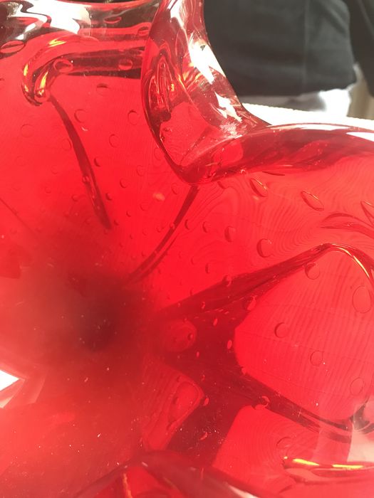 Red Murano Bubble