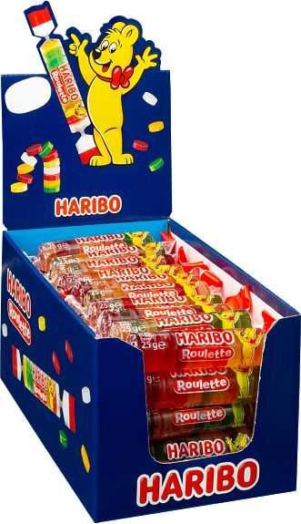 Фруктові жувальні цукерки (мармелад) ТМ Харибо ( HARIBO) рулеты 25г