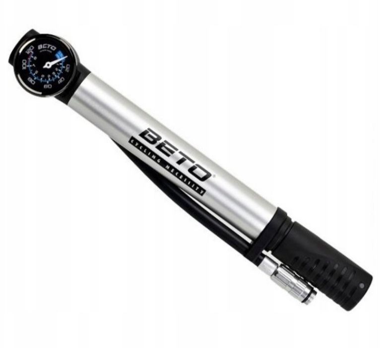 Pompka rowerowa BETO CHMP-003AG – nowa, z manometrem