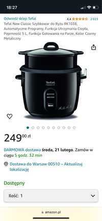 Nowy szybkowar do ryżu Tefal, cena 140zl