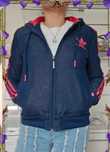 Adidas kurtka jeans roz,M,S,xs,164/170, wiatrówka Zipp haft