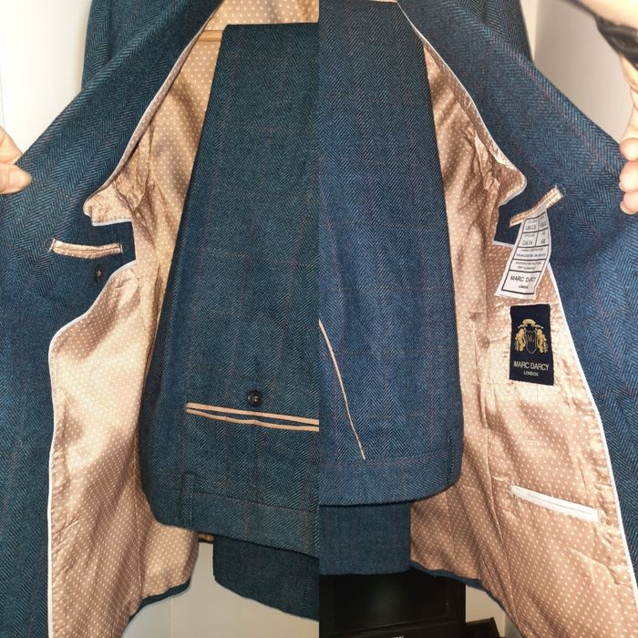 Твидовый костюм Dion от Marc Darcy 34R/30R