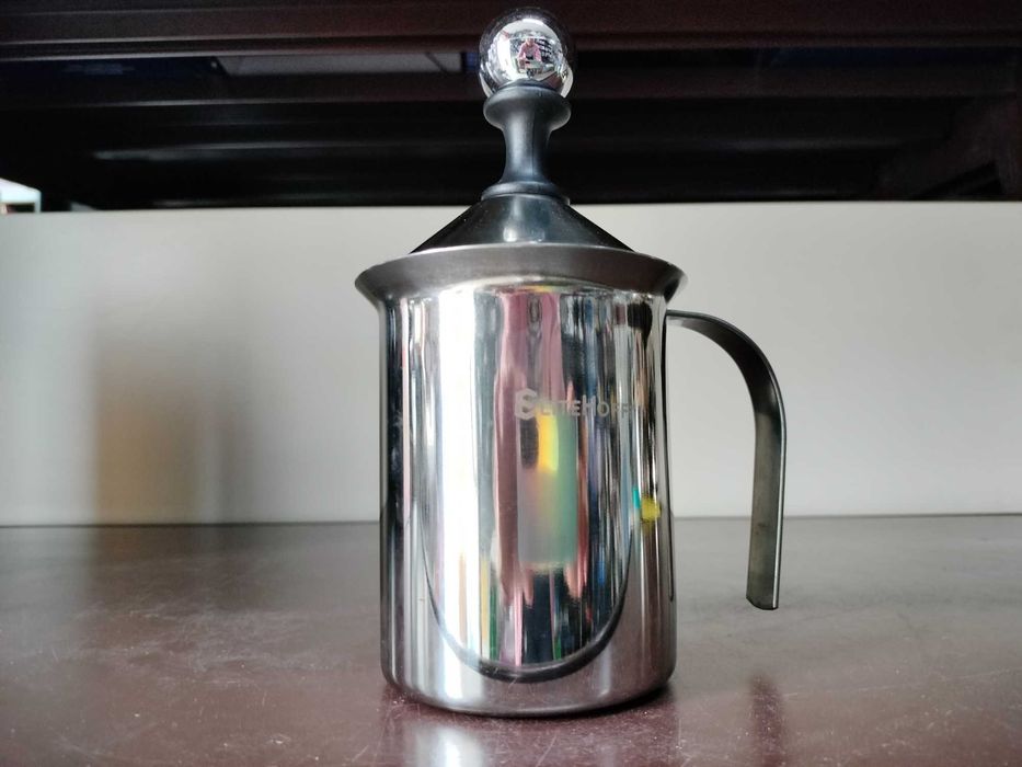 ręczny spieniacz do mleka ubijak piany 400ML GARNEK KUBEK NA GAZ INDUK