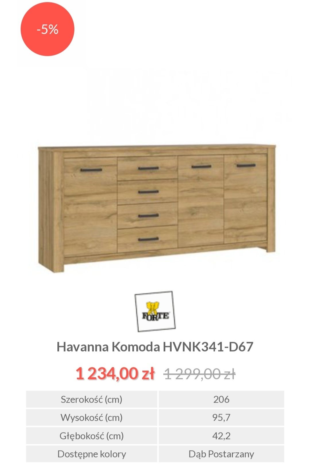 Komoda havanna meble forte