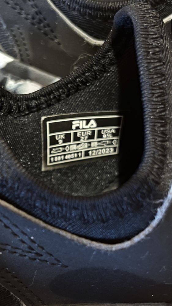 Adidasy Fils czarne
