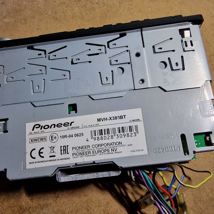 Radio samochodowe Pioneer MVH-X380BT Bluetooth Aux USB BT