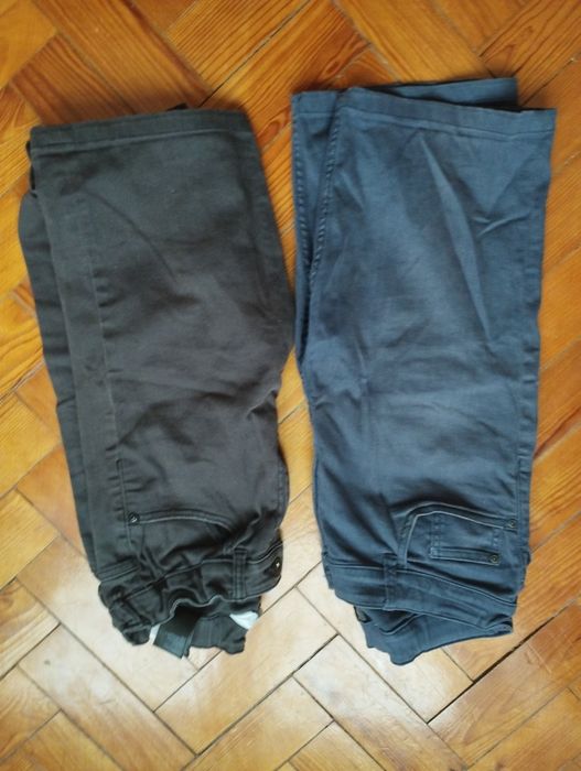 Calções azul escuro e preto H&M tam S