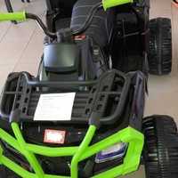 Quad Terenowy na akumulator XL ATV, 24V do 45 kg Czarno Zielony