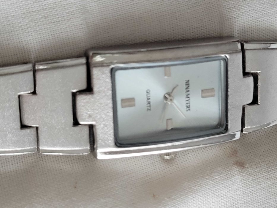 Zegarek Damski Nina Myers | Elegancki | Prostokątny | Jasny Błękit