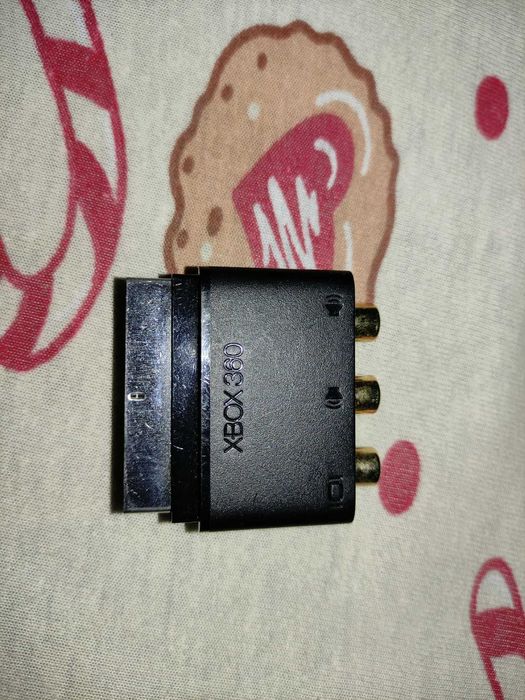 Przejście Scart kostka Adapter euro cinch Xbox 360 oryginał