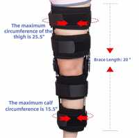 Orteza stawu kolanowego z regulacją konta zgięcia kolana
