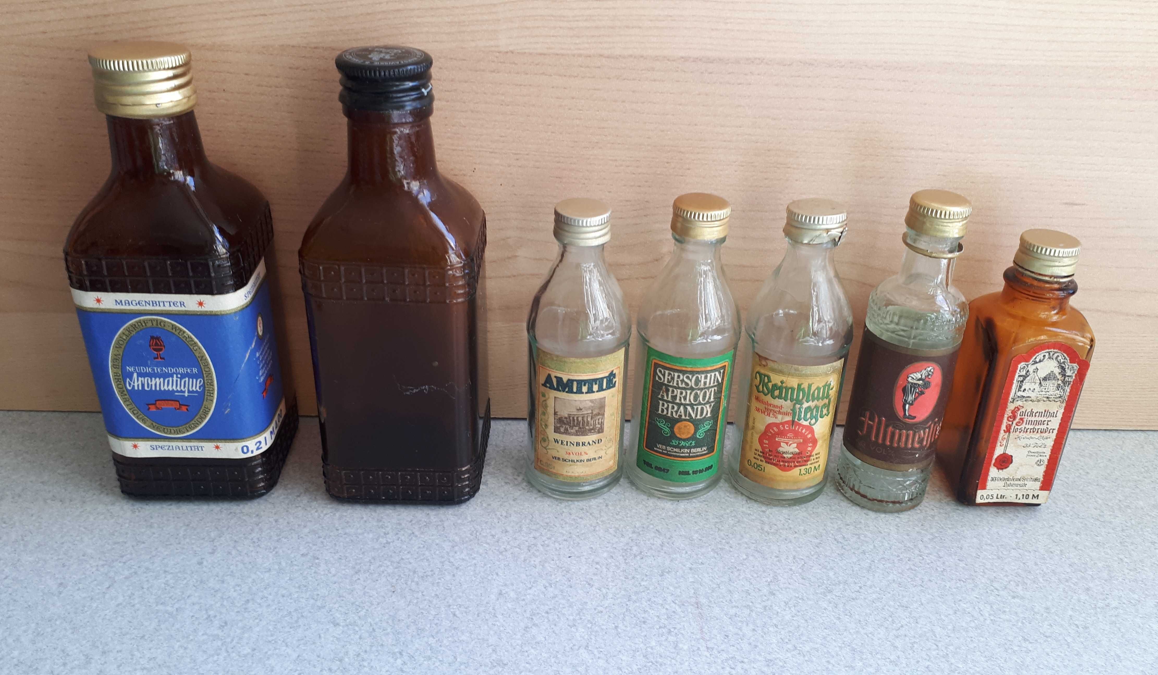 małe buteleczki vintage NRD zestaw