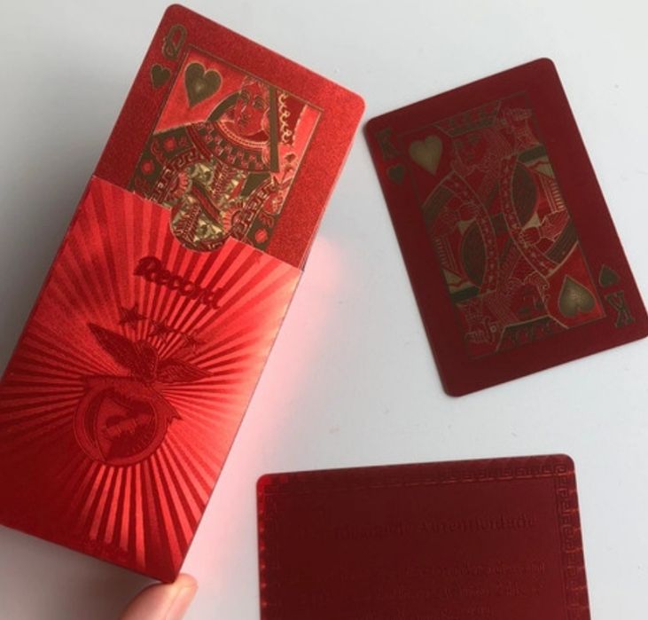 Baralhos de cartas do Benfica e Sporting