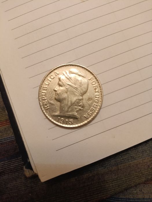 50, centavos,replica  ,república portuguesa,1913