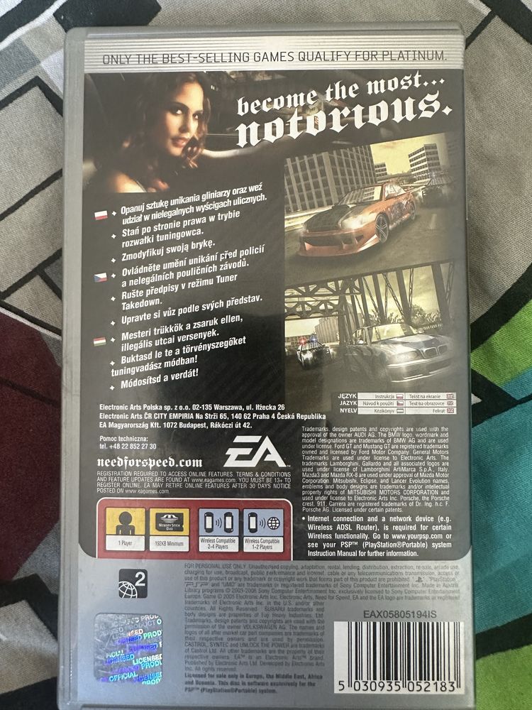 Need for speed 5-1-0 psp