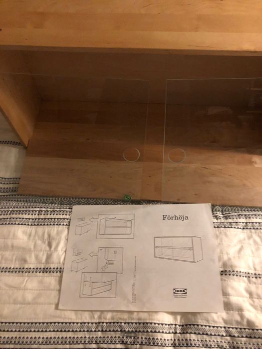 Nowa drewniana półka zasuwana  Ikea