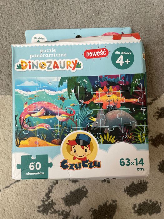 Puzzle panoramiczne CzuCzu dinozaury
