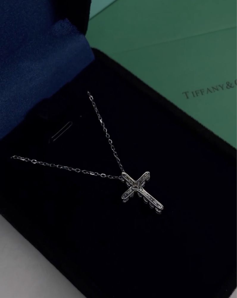 Хрестик Tiffany срібний тіфані