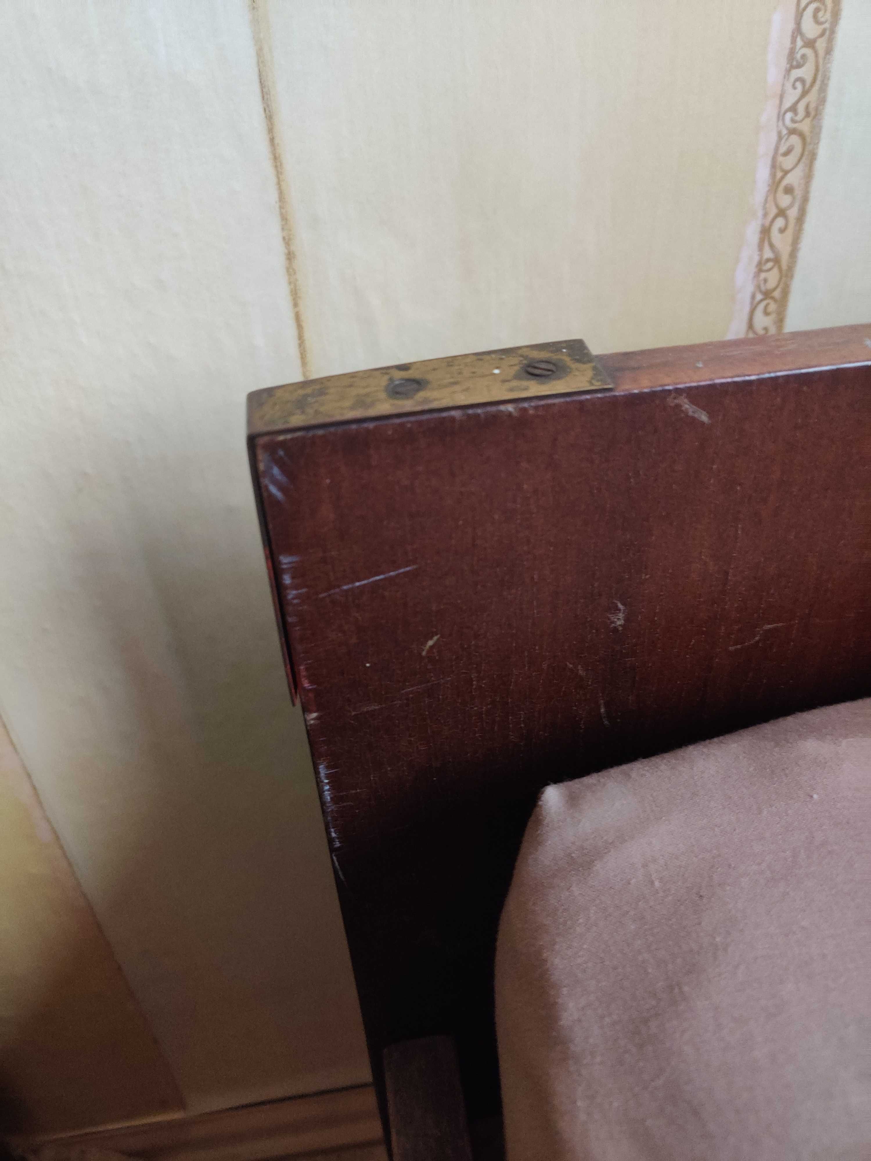 Łóżko drewniane - PRL