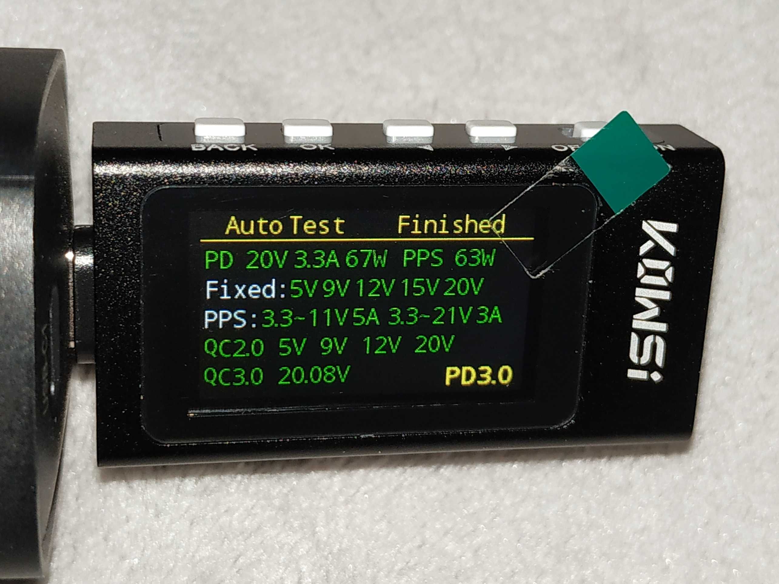 USB Type-C Тестер Kowsi KWS-X1 Оновлена версія! Прошивка V1.0.4
