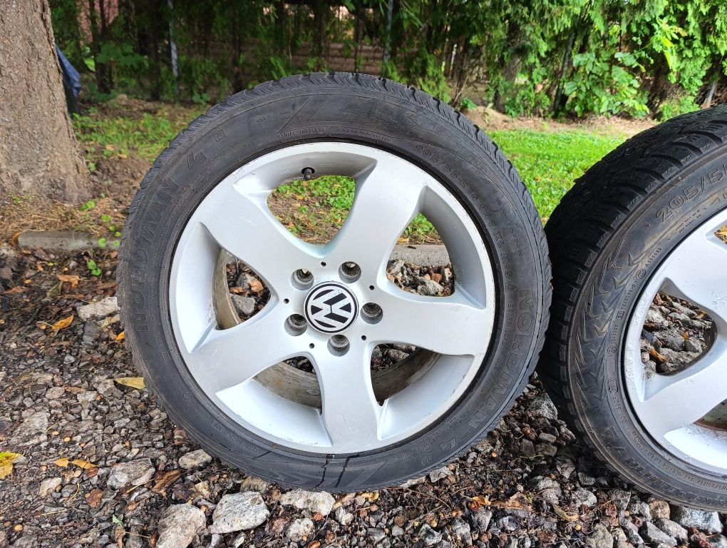 Alufelgi 5x112 16 cali opony 205/55r16 audi VW skoda Mercedes seat