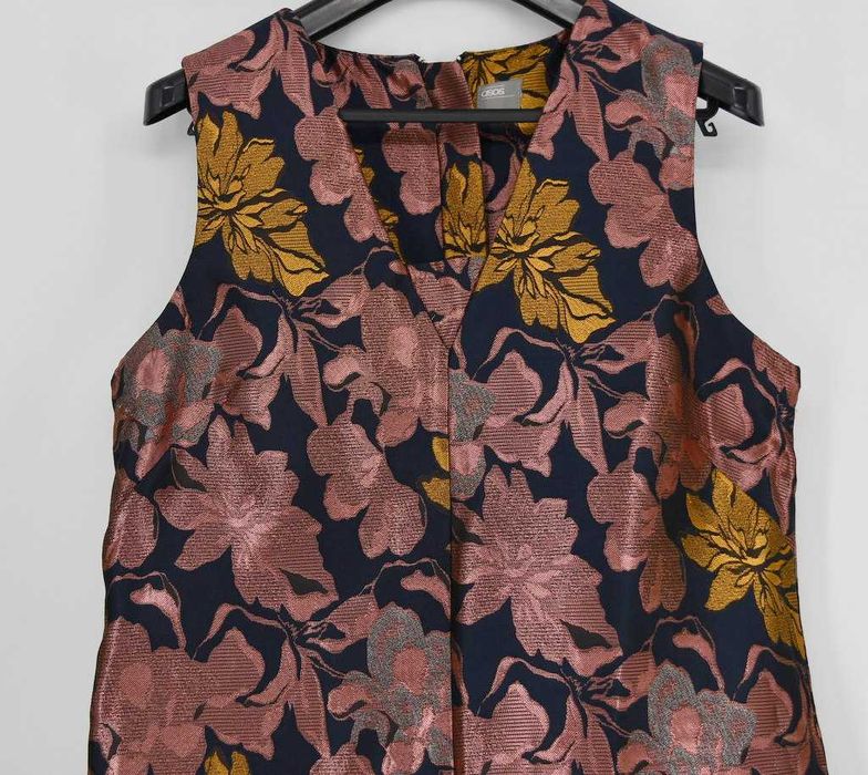 Elegancki, wizytowy kombinezon Asos 46 szerokie nogawki