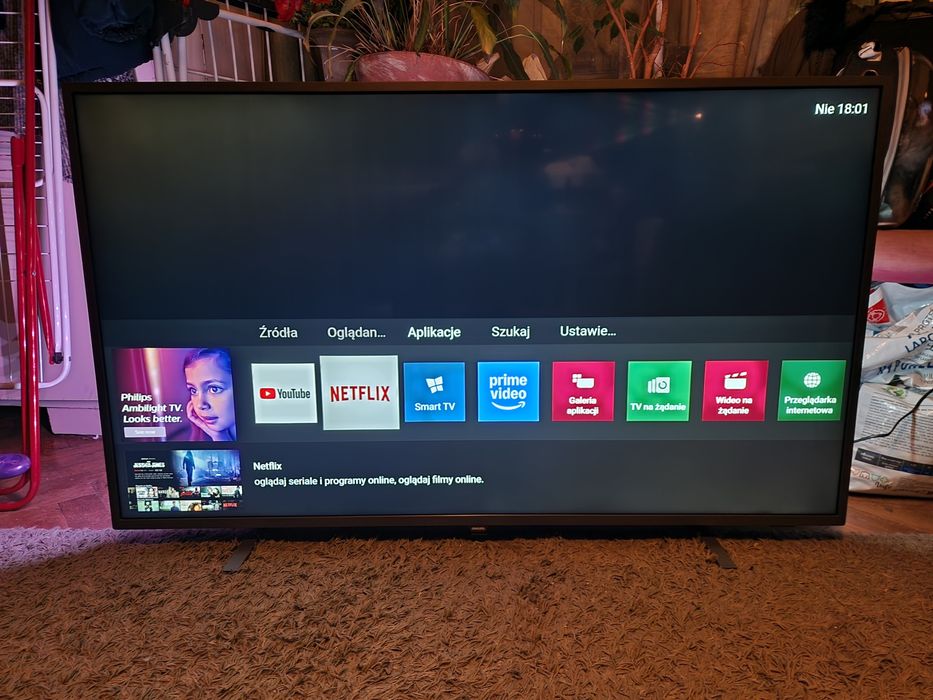 Tv Philips 55" 4K SMART AMBILIGHT UHD HDR telewizor LED DVBT-2 WiFi