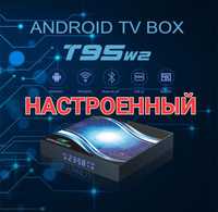 T95 W2 2/16 AV-1 Amlogic S905W2 4k Smart TV box (SlimBox) НАСТРОЕННЫЙ!