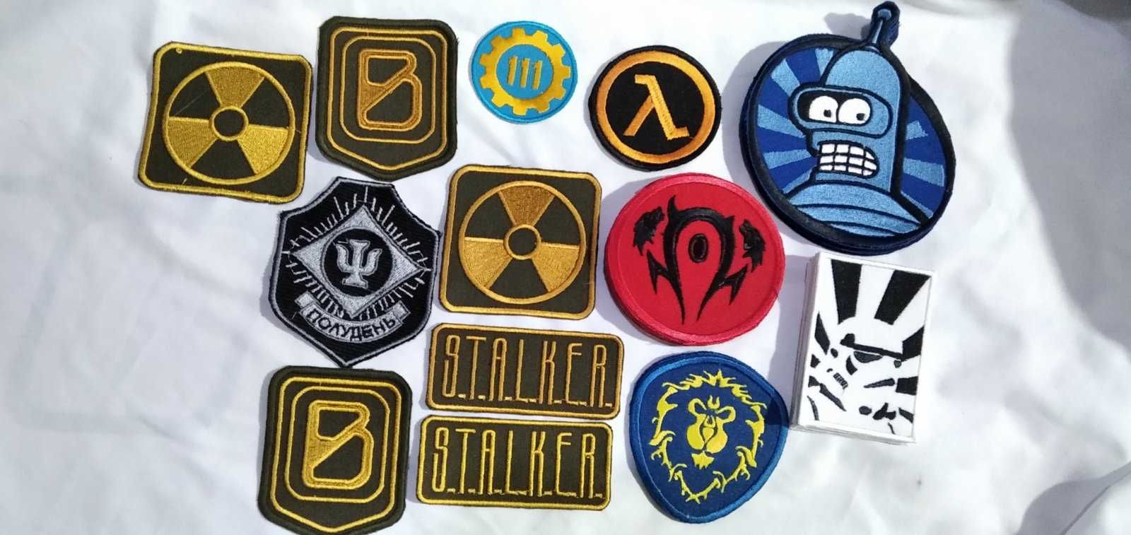 Шеврон патч нашивка  Stalker Warcraft Fallout Half-life цена за штуку