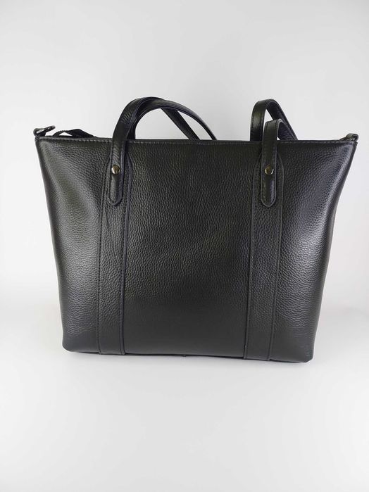 Жіноча сумка з натуральної шкіри з двома ручками на плече