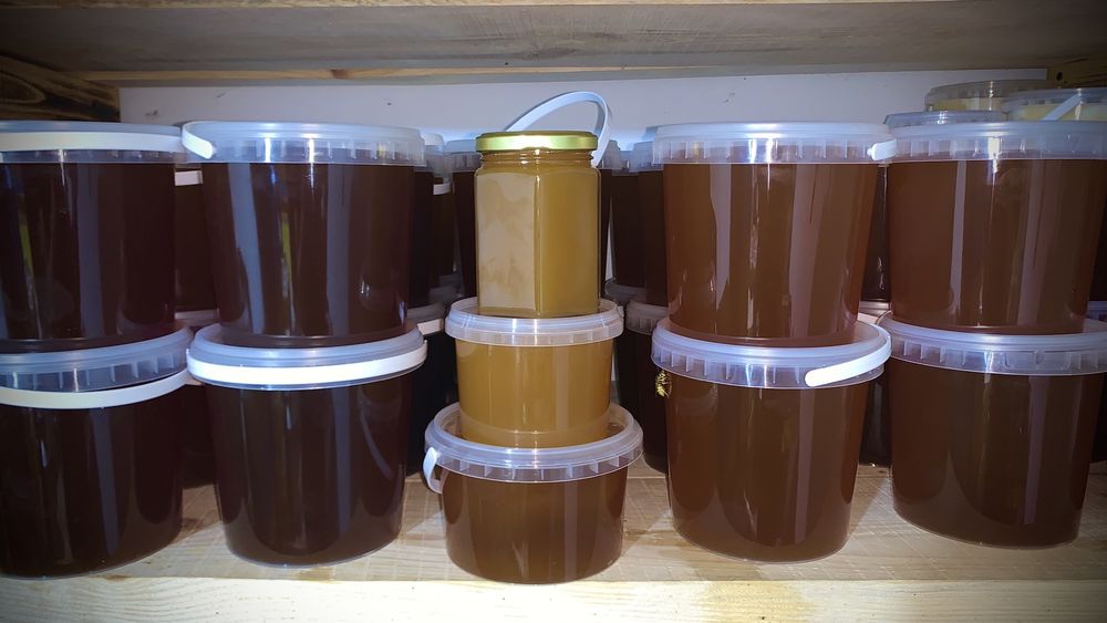Цветочный, Гречишный мёд с лесной пасеки, соты медовые разнотравье мед