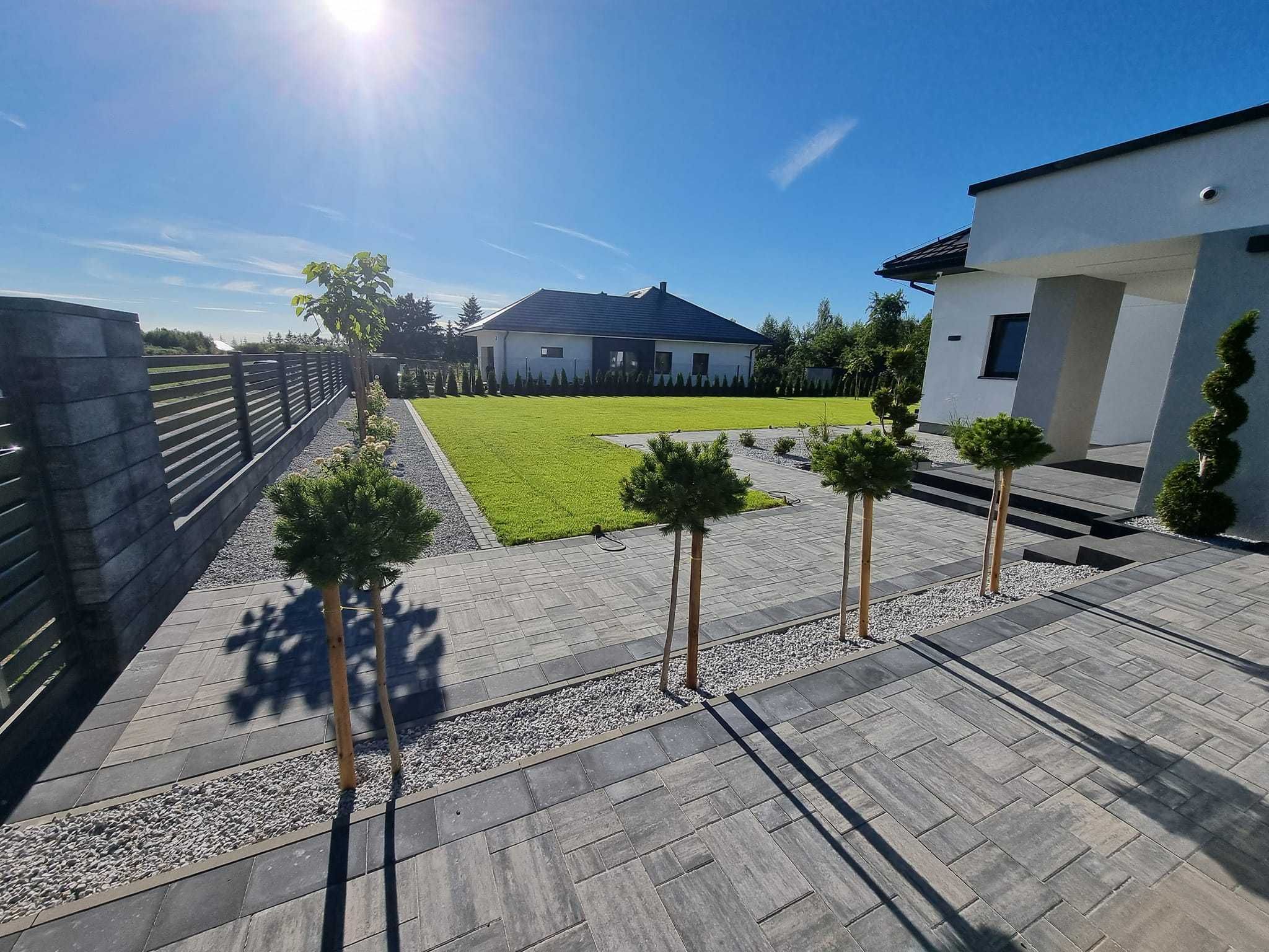 Projektowanie i kompleksowa realizacja ogrodów, roboty koszące